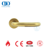 Matériel décoratif personnalisé EN 1906 Poignées de porte d'entrée en laiton satiné-DDTH001-SB