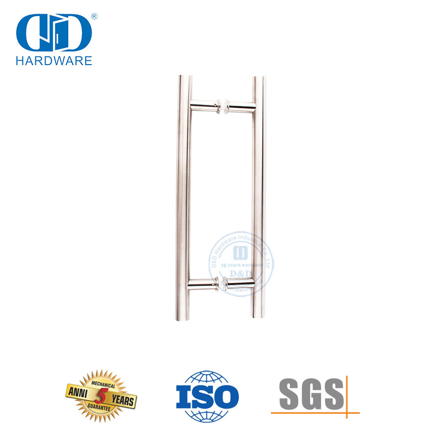 Poignée de traction de porte en verre en acier inoxydable, fournisseur professionnel de la Chine pour portes d'entrée-DDPH001-D-SSS