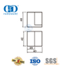 Bouchon d'arrêt de tirage de porte en caoutchouc de salle de bains en verre d'acier inoxydable -DDDS045