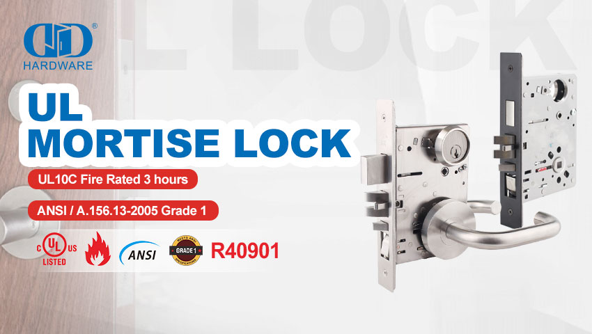 Serrure à mortaiser Grade1, conforme aux normes ANSI
