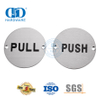 Panneau de porte Push Pull en acier inoxydable, plaque de signalisation de Type rond, toilettes publiques, porte de toilette, Signature Plate-DDSP009