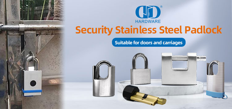 Serrure de porte intérieure extérieure de matériel de meubles d'armoire d'étiquetage portative de sécurité supérieure en acier inoxydable Padlock-DDPL007-50mm