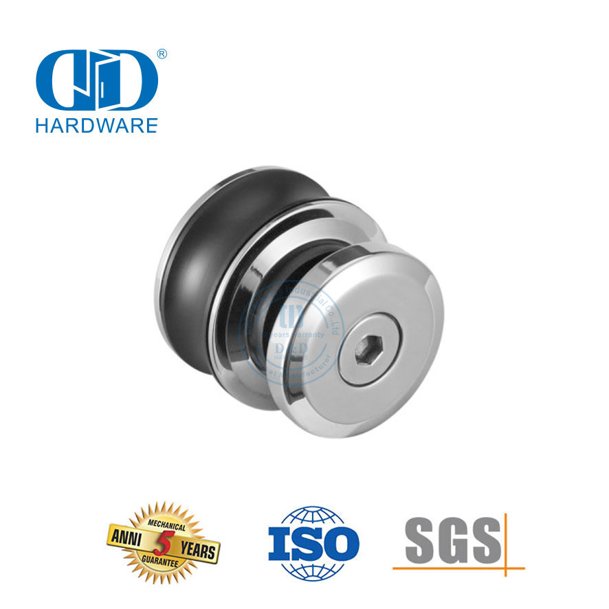 Connecteurs en acier inoxydable, solution intégrée, quincaillerie pour porte coulissante de douche en verre, Fittings-DDSL002-1