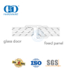 Accessoire de porte en verre domestique bande d'étanchéité en caoutchouc de Silicone étanche bande d'étanchéité magnétique-DDWS009