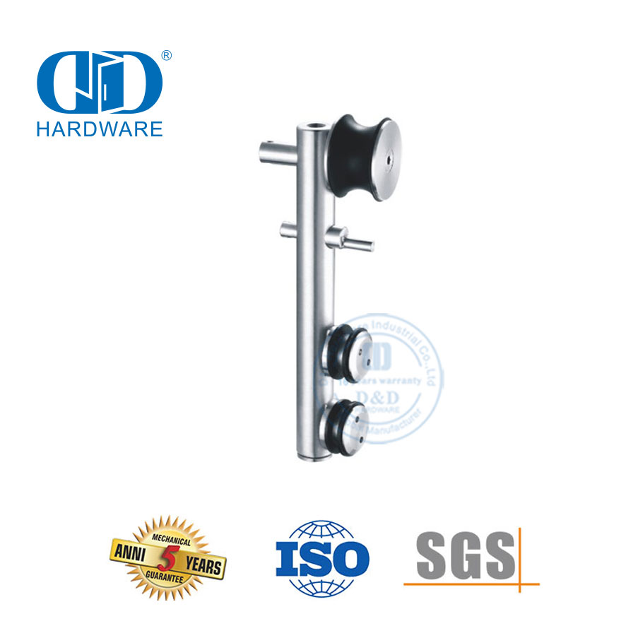 Fournisseur de quincaillerie, quincaillerie en verre en acier inoxydable, accessoires de salle de bains, rouleau suspendu pour porte coulissante pour salle de bain-DDGS103
