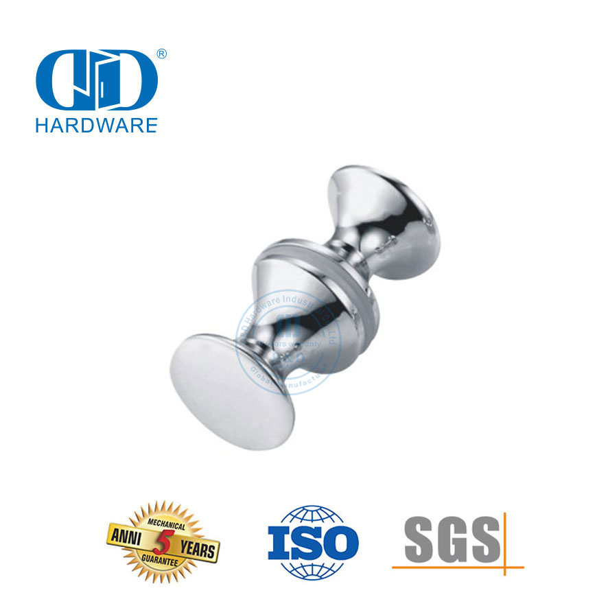 Accessoires de meubles bouton de porte en verre poignée en verre salle de douche porte de douche coulissante en verre Knobs-DDSK012