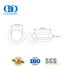 Design de mode miroir finition satinée quincaillerie de porte coulissante en verre poignée en coupe serrure de porte coulissante en verre-DDSK014