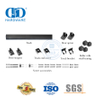 Quincaillerie de porte de grange bi-pliante en acier inoxydable, Kit de rails de quincaillerie pour porte de grange double coulissante pour porte robuste-DDBD038