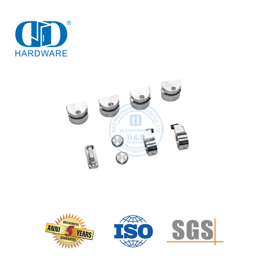 Ensemble de rails de quincaillerie de porte en acier inoxydable, quincaillerie de porte de grange robuste pour meubles Hardware-DDBD050