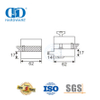 Chine usine en acier inoxydable poignée de porte en verre serrure Patch raccord coin serrure porte Fitting-DDGL005