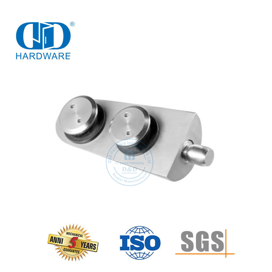 Systèmes de pivot de porte en verre en acier inoxydable, quincaillerie pour porte coulissante, Pivot-DDGP013 de porte inférieure
