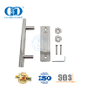 Ensemble de poignées de porte de grange polies pour porte coulissante de balcon en acier inoxydable, poignée de porte double face-DDBD102 PSS