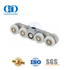 Porte coulissante en acier inoxydable, rouleau suspendu, quincaillerie en verre, raccord de porte pour salle de bains, toilettes-DDGS152