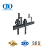 Finition noire en acier inoxydable, porte de grange coulissante en métal, raccords de quincaillerie de construction, rail de quincaillerie de porte Set-DDBD021