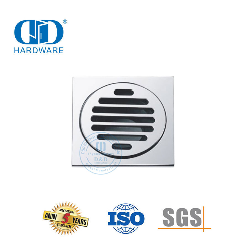 Drain de douche linéaire en plastique en acier inoxydable, Type carré, matériel de salle de bains, Drain de sol pour Bathroom-DDFD001