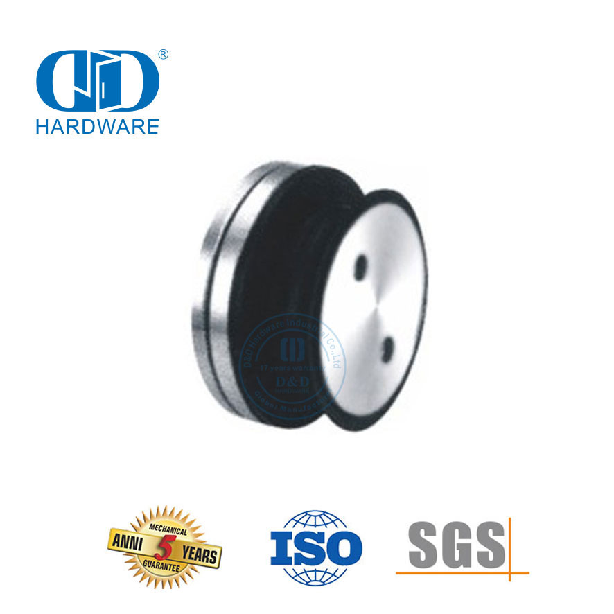 Système de pivot de porte en verre en acier inoxydable, point de verre, raccord fixe, raccord Pivot-DDGP021
