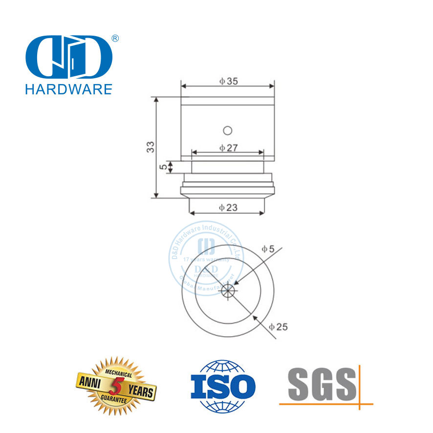 Rouleau de fixation à point unique en acier inoxydable, connecteur de porte en verre, porte coulissante Fitiings-DDGP026