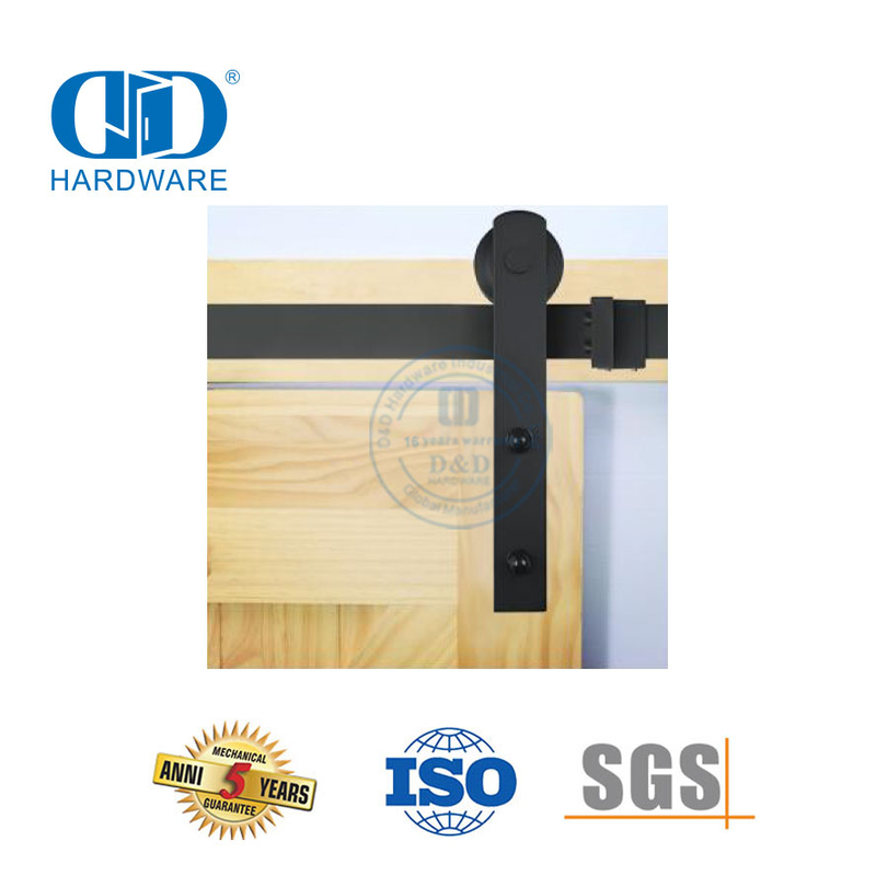 Quincaillerie de porte de grange en acier inoxydable Quincaillerie de garage en acier Hardware-DDBD013 de porte de grange de dérivation