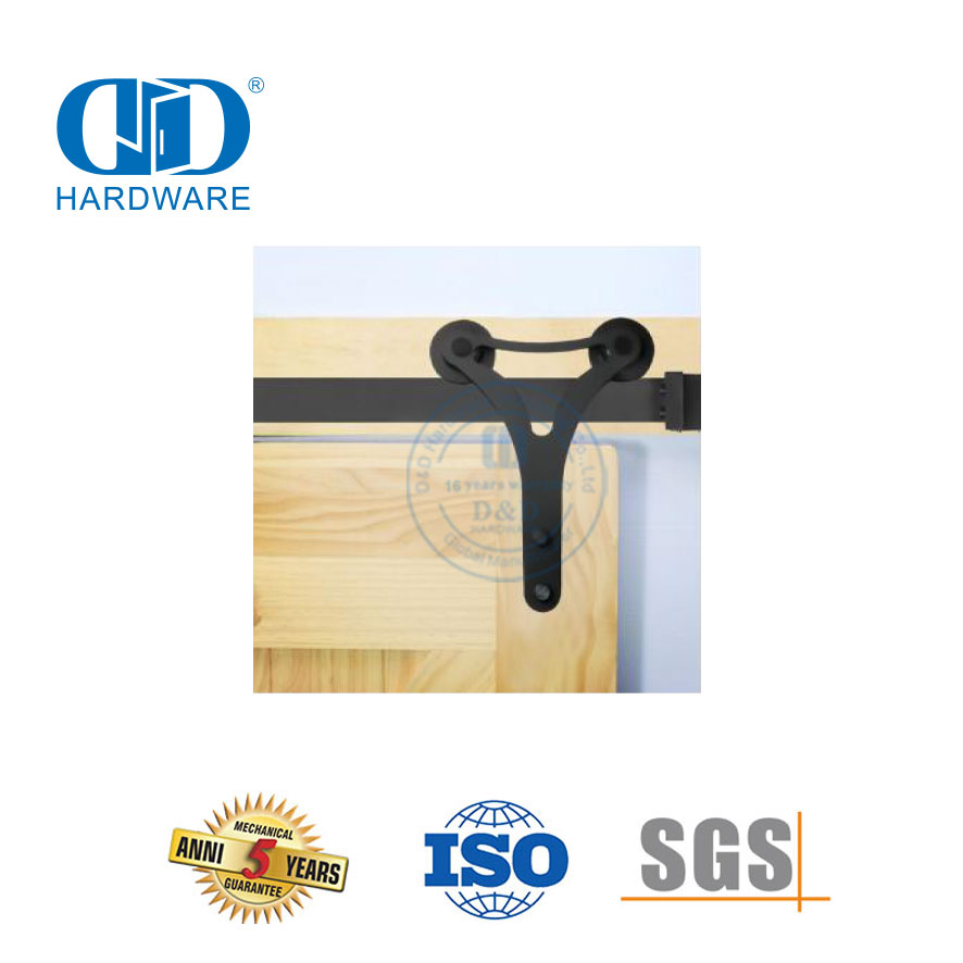 Quincaillerie de porte de grange bi-pliante en acier inoxydable, accessoire de quincaillerie de porte, rouleau de porte Hardware-DDBD009
