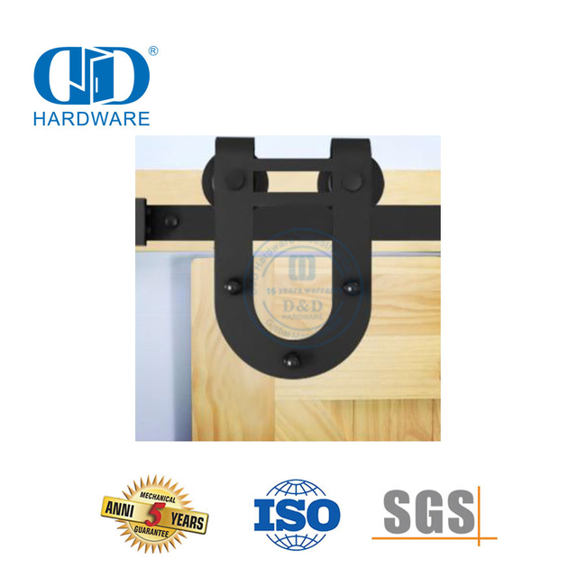 Accessoire de quincaillerie de porte en acier inoxydable, quincaillerie de garage en acier, porte de grange en bois Hardware-DDBD004