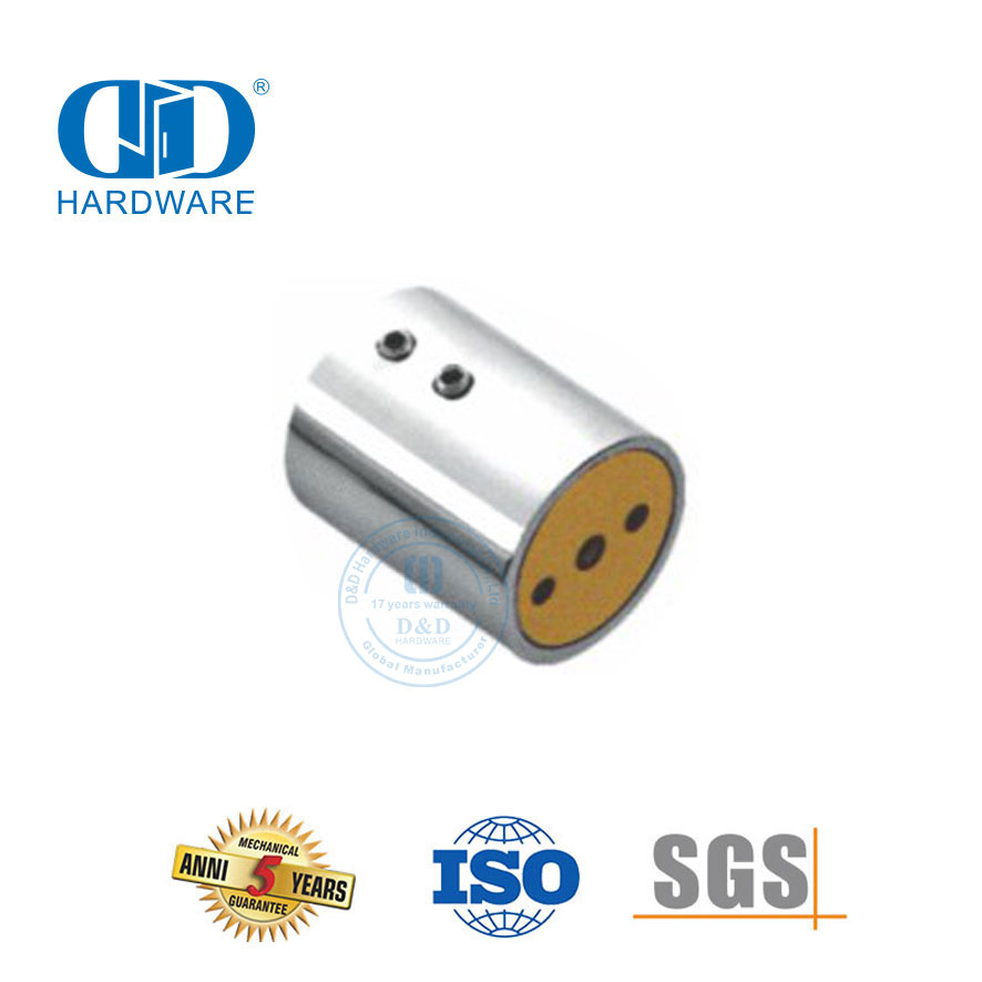 Système de cabine de douche en acier inoxydable, panneau de douche en verre sans cadre, support de panneau en verre, Connector-DDSC033