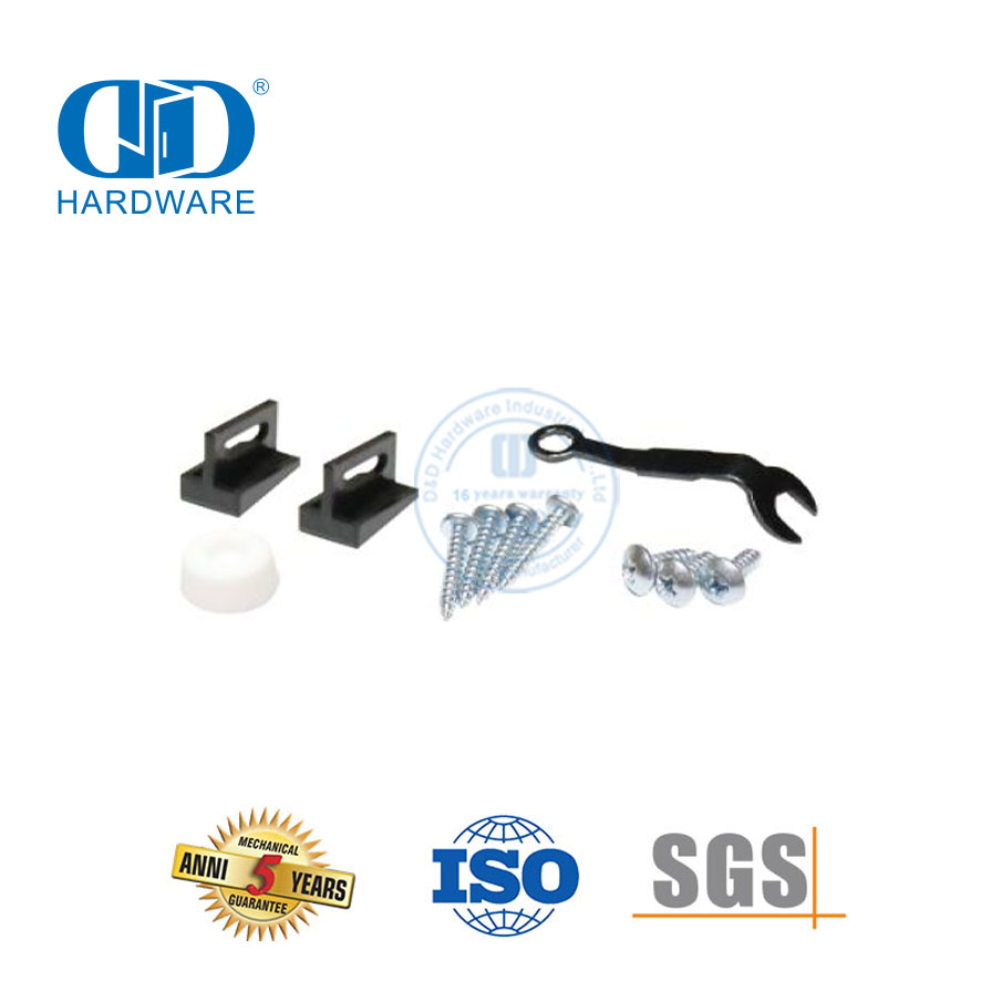 Matériel durable de porte de grange d'acier inoxydable accessoires durables de porte de rouleau de roue de voie matériel de porte d'hôtel d'appartement-DDBD054