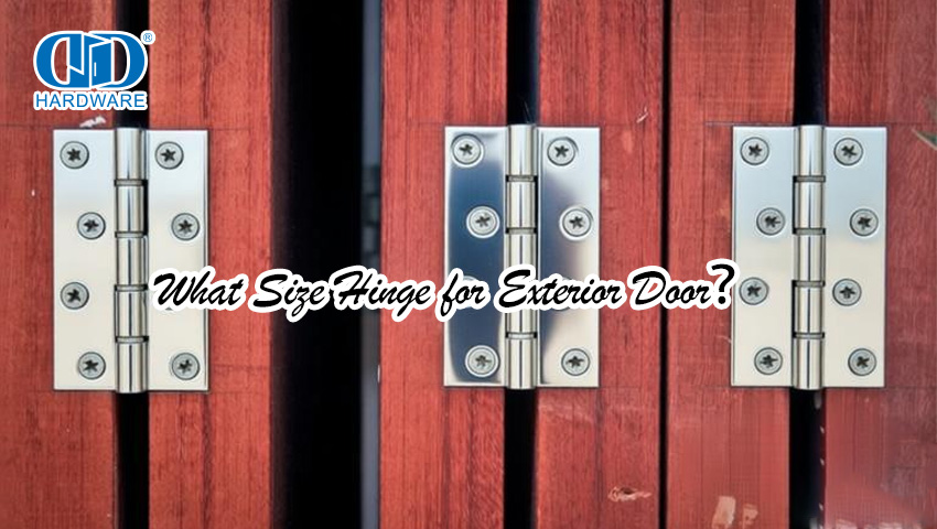 Quelle taille de charnière pour porte extérieure ?