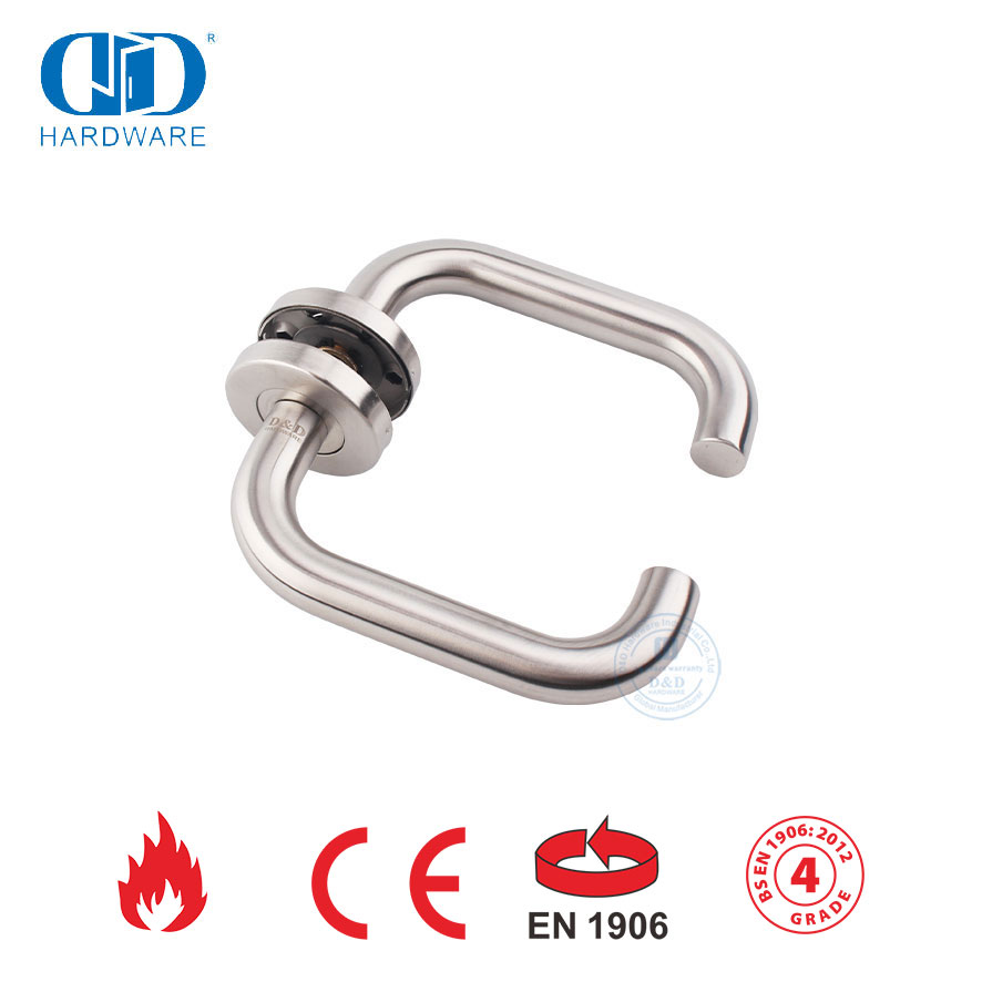 Convient pour porte métallique EN 1906 SUS 316 Poignée à levier creux-DDTH001-SSS