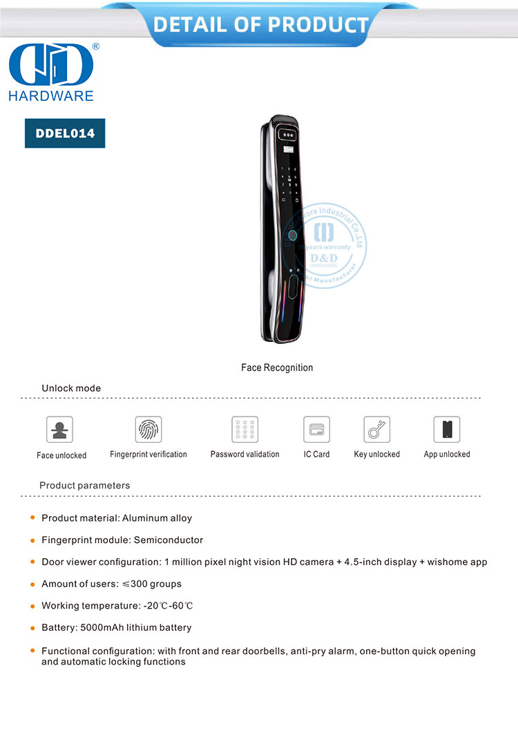 Verrouillage de reconnaissance faciale 3D