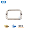 Boutons de porte de salle de bains en acier inoxydable à tube rond en chrome poli Poignée de porte en verre-DDPH007-PSS