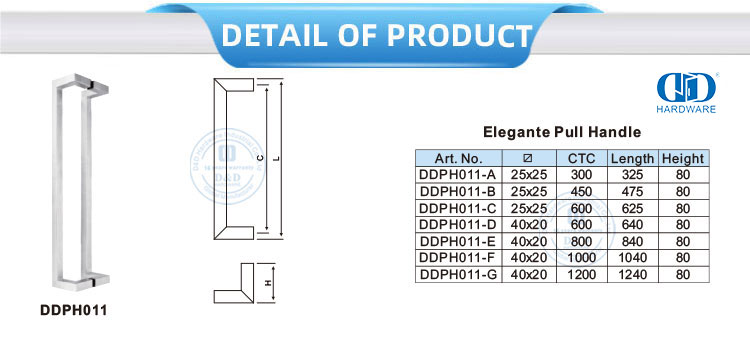Poign&eacute;e de barre en acier inoxydable