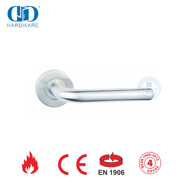 Poignée de porte extérieure avant en forme de L certifiée BS EN 1906-DDTH010-SSS