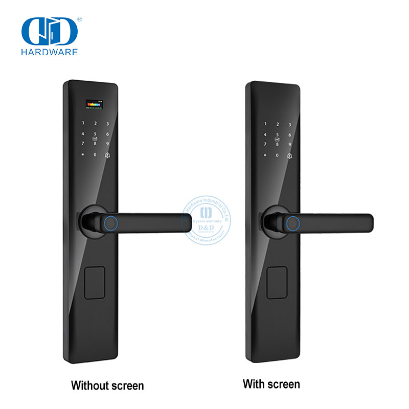 Serrure électronique de maison intelligente d'empreinte digitale de poignée de porte d'entrée avec Screen-DDDL001