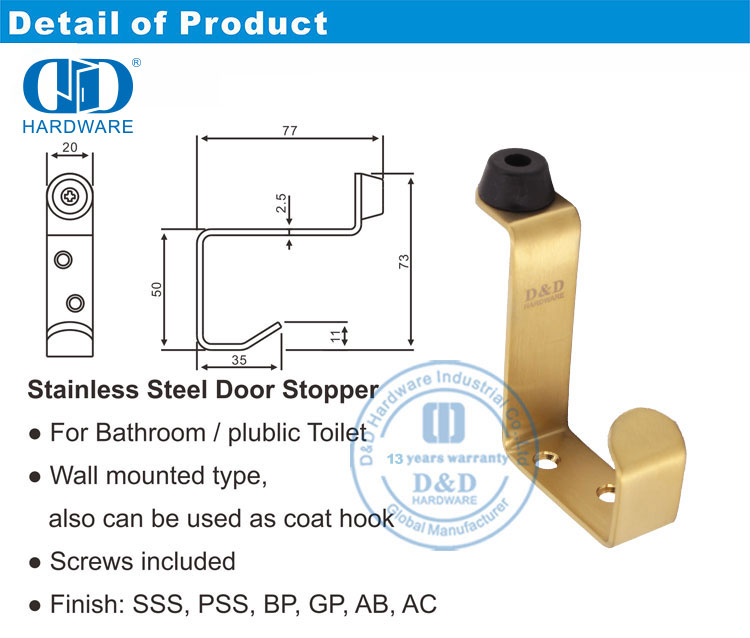 Butoir de porte commercial