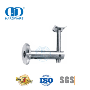 Accessoires d'escaliers, support de garde-corps en verre en acier inoxydable, support de main courante murale-DDHB005
