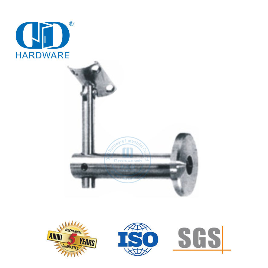 Accessoires de rampe d'escalier, support de pince en verre en acier inoxydable, quincaillerie de porte en verre, main courante Bracket-DDHB004