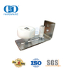 Guide de plancher de porte de grange coulissante extérieure noire en acier inoxydable facile à installer Guide de plancher inférieur de porte-DDBD089