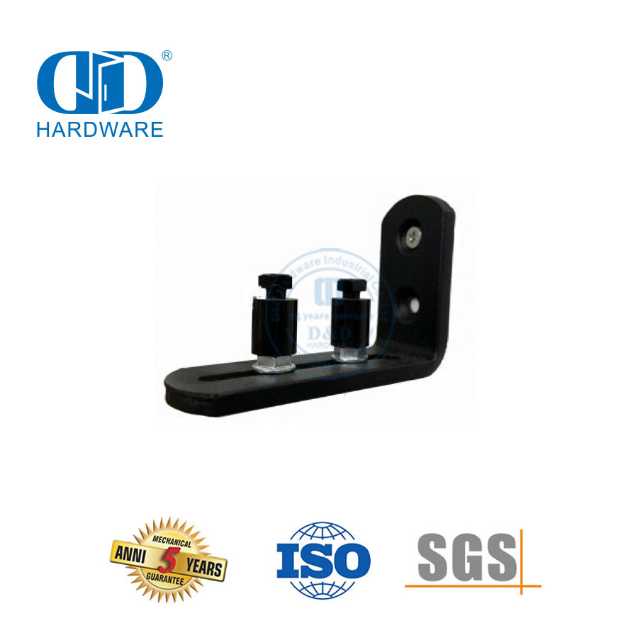 Kit Double silencieux en acier inoxydable, quincaillerie pour porte de grange coulissante, ensemble de quincaillerie pour porte de grange robuste, Kit de rails-DDBD077