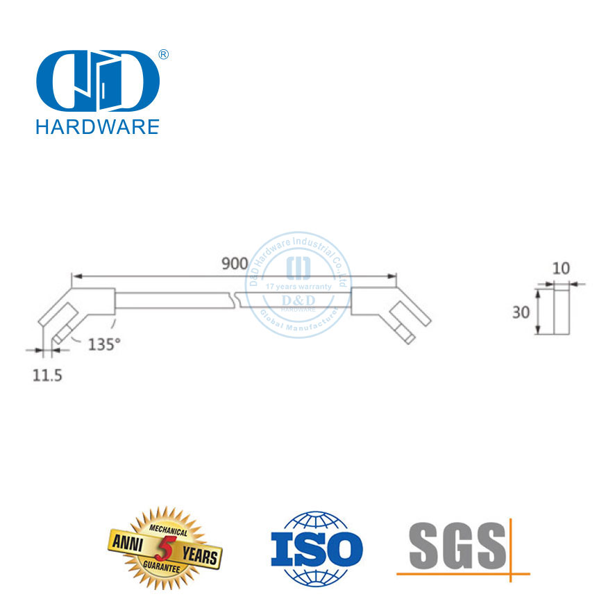 Cloisons de cabine de douche en acier inoxydable, écrans de douche commerciaux, cabine de douche industrielle-DDSC005