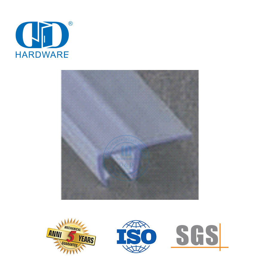 Accessoires de salle de bain bande d'étanchéité de douche accessoire de porte en verre porte en verre PVC joint d'étanchéité en caoutchouc étanche Strip-DDWS006