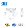 Pince de porte en aluminium et acier inoxydable, cintre de porte coulissante, porte en verre, raccord de porte à rouleau pour porte simple coulissante-DDGS133