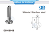 Balustrade en verre sans cadre en acier inoxydable, balustrade, pince en verre, robinet, main courante, support mural-DDHB008