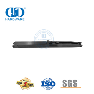 Kit de quincaillerie pour porte de grange noire en acier inoxydable, kit de quincaillerie pour porte de grange à fermeture douce et sans perçage, Kit-DDBD136
