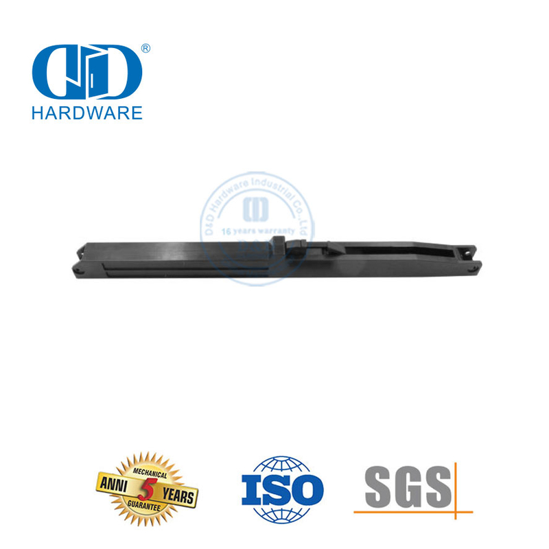 Kit de quincaillerie pour porte de grange noire en acier inoxydable, kit de quincaillerie pour porte de grange à fermeture douce et sans perçage, Kit-DDBD136