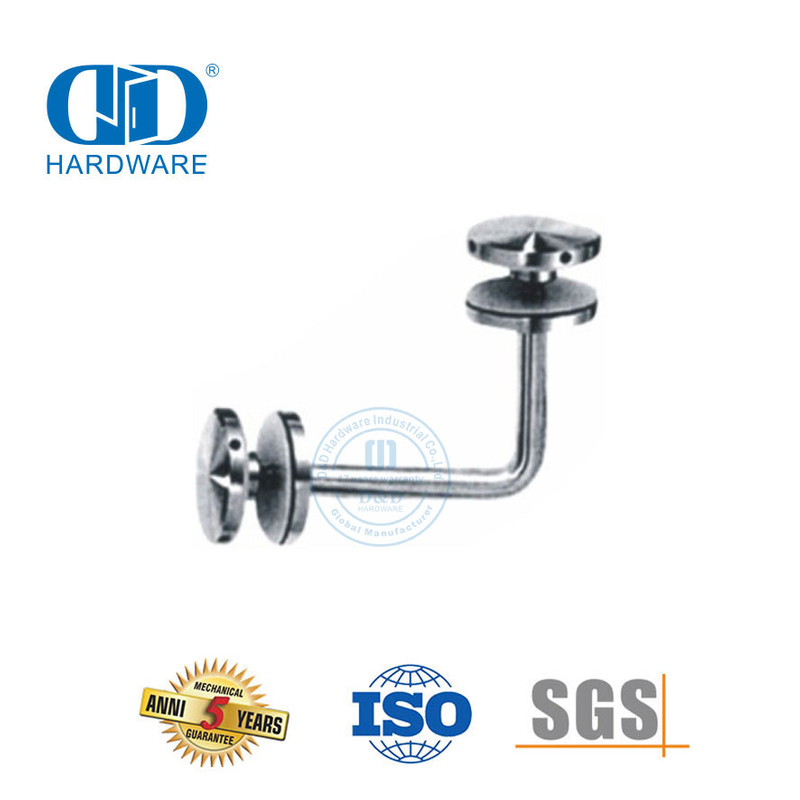 Fabricant de raccord de porte en acier inoxydable, balustrade d'escalier en verre, support de main courante-DDHB001