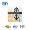 Ensemble de rails de quincaillerie de porte en acier inoxydable, intérieur moderne, porte coulissante en bois massif, porte de grange Hardware-DDBD014