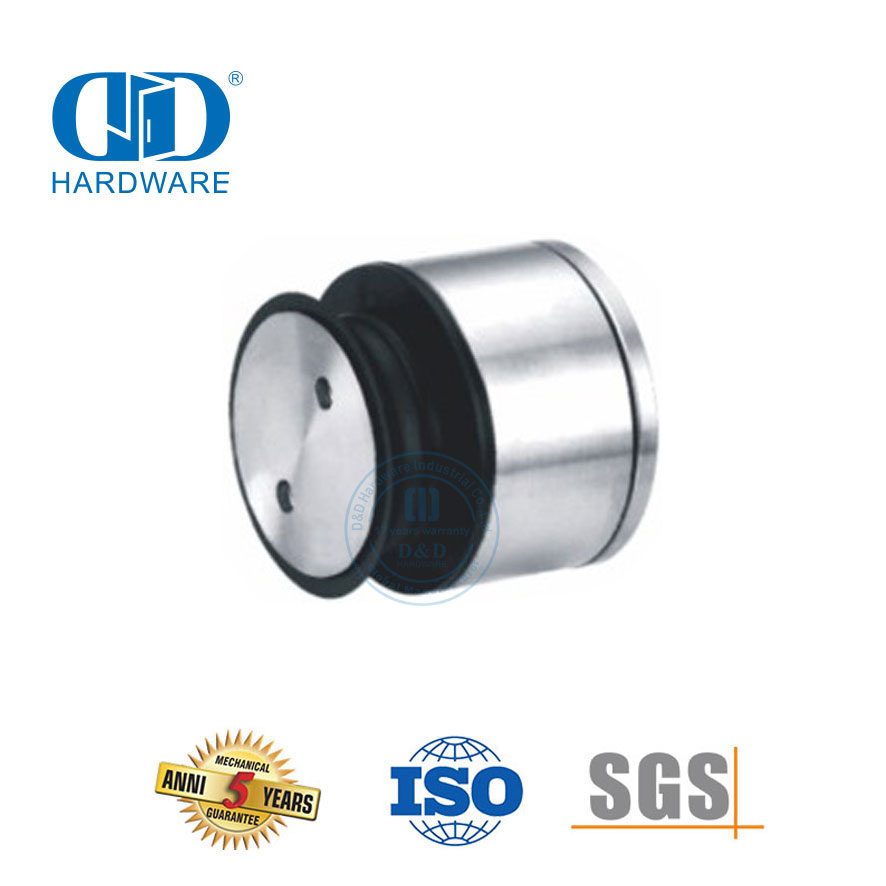 Système de pivot de porte en verre de fixation à point unique réglable en acier inoxydable Hardware-DDGP024 de porte coulissante