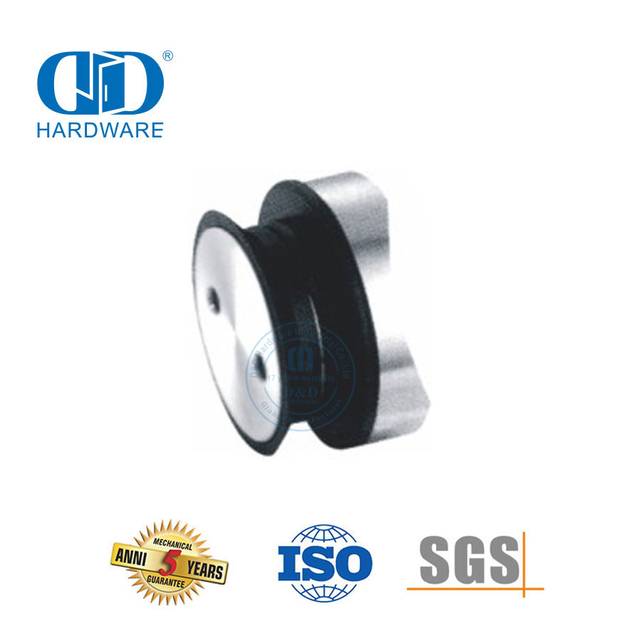 Point de porte coulissante en verre réglable en acier inoxydable, accessoires de serrage fixes, quincaillerie en verre pour meubles Fitting-DDGP019