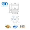 Raccord de porte en verre en acier inoxydable, fixation à un point, quincaillerie pour porte coulissante, Pivot-DDGP025