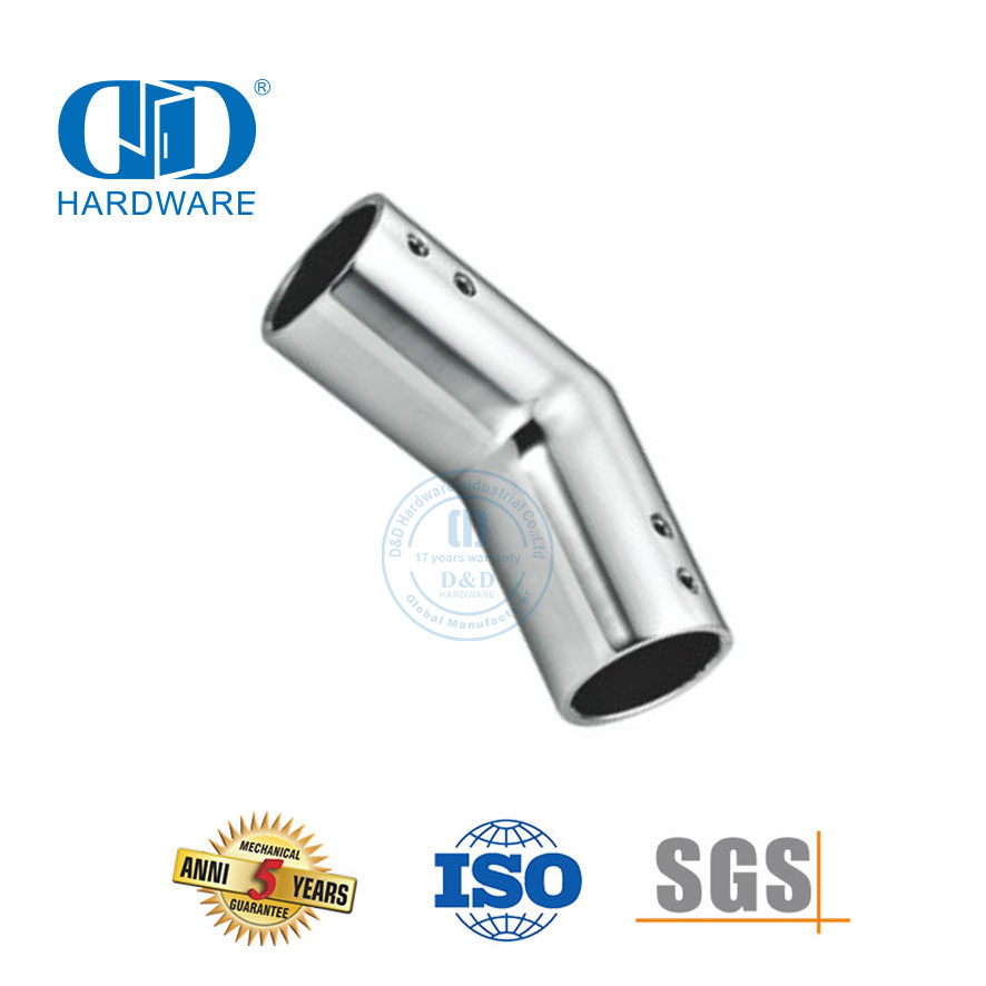 Connecteur de porte de tuyau de Clip de support de Tube de verre d'usine d'acier inoxydable Connector-DDSC034 de panneau de verre